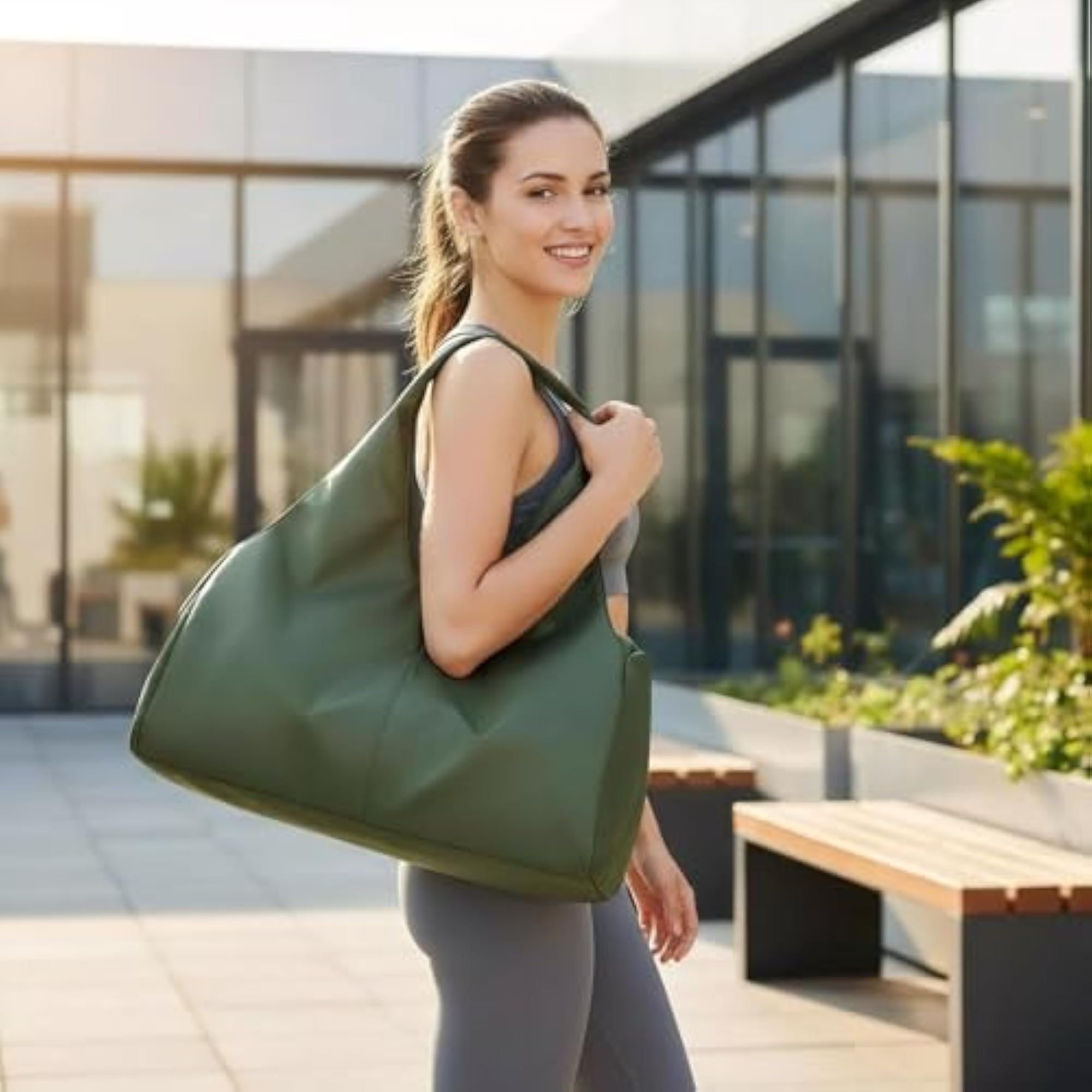 Duffle Bag Gym Totes with Dry Wet Pocket