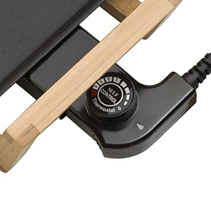 Bestron elektrischer Tischgrill, XXL Teppanyaki Grillplatte im Asia Design, Grillspaß für 8 Personen, extra große Grillfläche, 1.800 W, Farbe: Schwarz – Bild 5