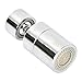 Aeratore Ottone Aeratore Rubinetto Lavello 80° Girevole Aeratore Rubinetto Filtro Anti-spruzzo,Adattatore per Aeratore Rubinetto Cucina con 2 Modalità-Filettatura Femmina 22mm-Cromo Lucido(FM22)