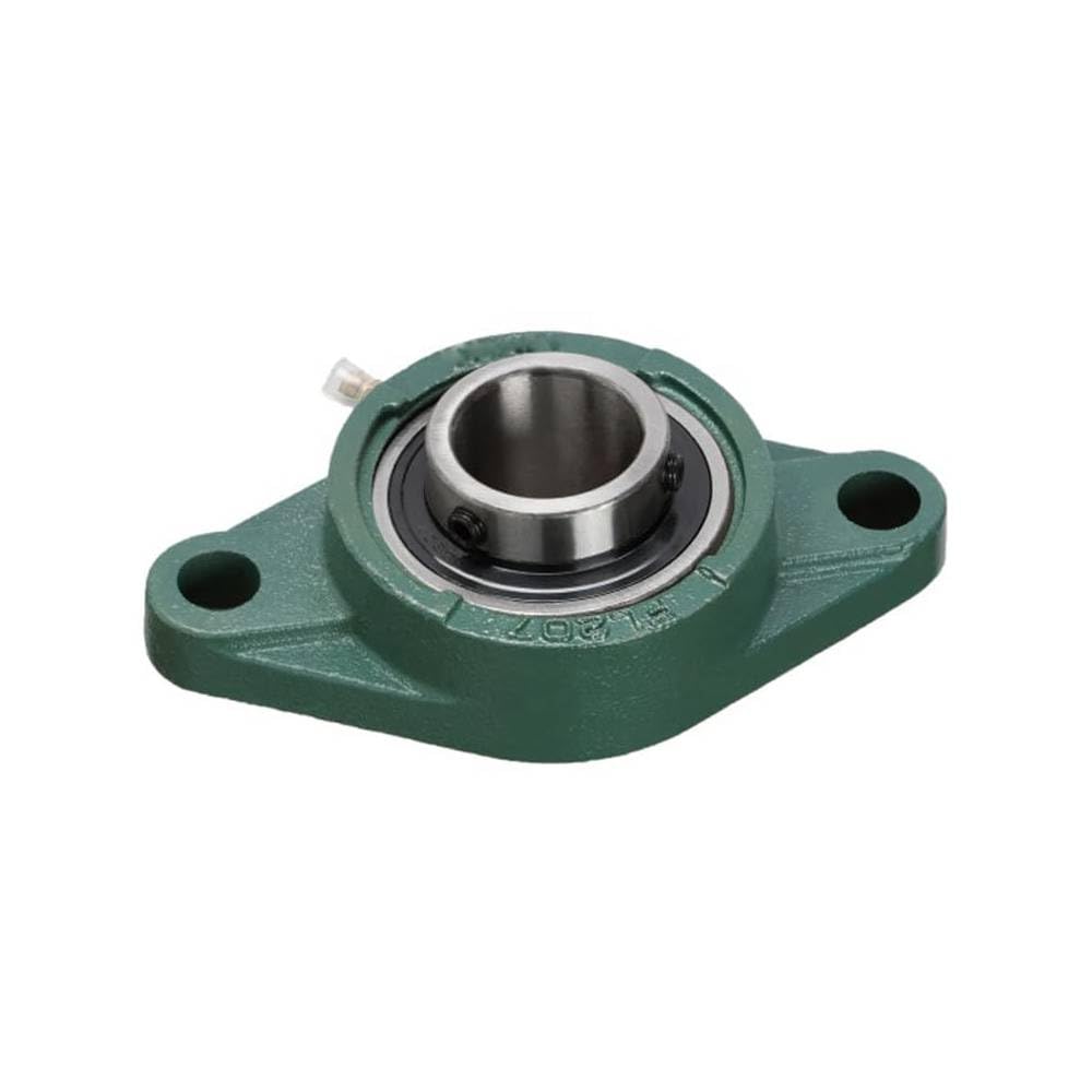 UCFL210-31 (1-15/16") Bore 2-Bolt Square Flange Bearing Unit, Self-Aligning Mounted Bearing, Cast Iron Housing, Set Screw Lock