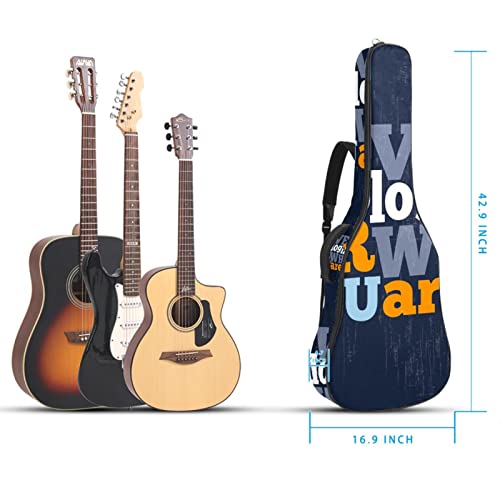 Housse de transport rembourrée pour guitare avec slogan – Étanche – Oxford – Avec bandoulière réglable - Les Beatles, Paul McCartney, John Lennon, RIngo Starr, George Harrison Housse de transport rembourrée pour guitare avec slogan - Étanche - Oxford - Avec bandoulière réglable – Image 6