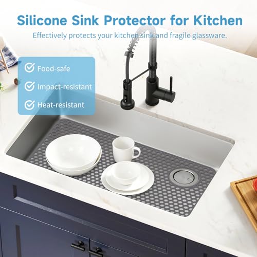 Protector para fregadero de cocina de silicona 28.3x14.4 in miniatura 3