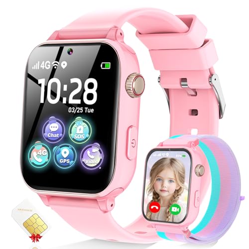 4G Kids Smart Watch GPS Tracker, Smartwatch for Kid with
