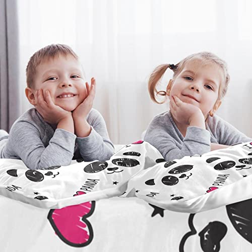 Housse de couette simple panda 3 pièces pour apaiser les nuits agitées - 3