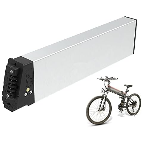 SSCYHT Ebike Battery Pack 48V 8Ah 10.4Ah 12Ah 14Ah Swappable eBike Battery Pack Removable For Fat Tire Electric Folding Beach Bicycle Bike with Charger,48V14Ah,430mm Cover