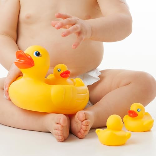 Playgro Badeenten-Familie - Babybadeente - Badeente - Wasserspielzeug - Baden - Kinderspielzeug - Babyente - gelb