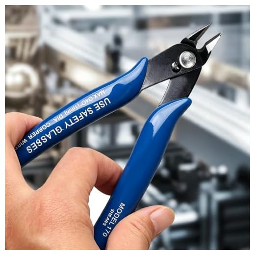 Wire Cutter, 170 Flush Diagonal Cutting Pliers, Precision Side Snips Tool for Craft, DIY Jewelry & 3D Printing