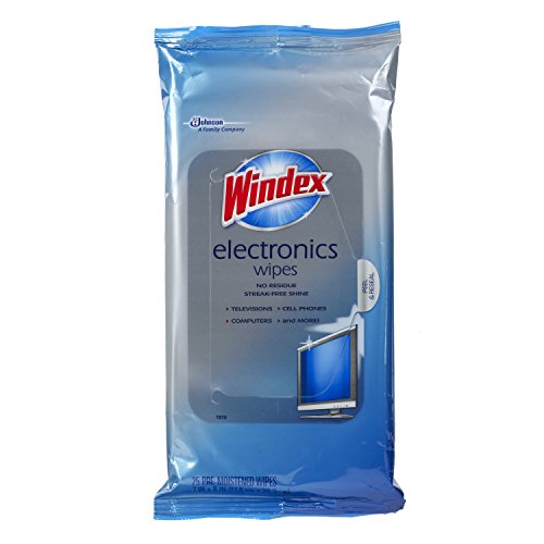 Windex Electronics Wipes, Pre-Moistened, Provides Streak-Free Shine, 25 Count (Pack Of 3) #TOP1