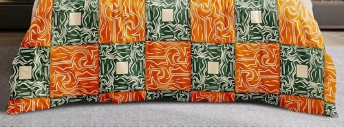 Image of The Royal King Collection 350 TC King Size Bedsheet with 2 King Size Pillow Covers| Beautiful Designer Flat Sheet | Luxury Soft Sheet (3pcs Set) |108x108 inches. (Multicolor-6617)