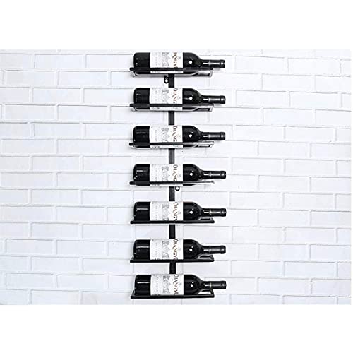 Estante organizador de vino, estante organizador de vino, estante de vino montado en la pared, soporte de metal para botellas de vino, decoración para el hogar, color negro para bares, restaurantes,