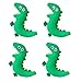 Amosfun 4Pcs Plüsch Dinosaurier Broschen Pin Entzückende Cartoon Abzeichen Brosche Kleidung Tasche Zubehör Grün