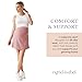 Ingrid & Isabel Active Maternity Skort – High-Waist Skirt with Built-in Shorts & Pockets, Stretchy and Breathable Fabric for Pregnancy, Designed for Daily Activities and Casual Wear - Dusty Rose, M
