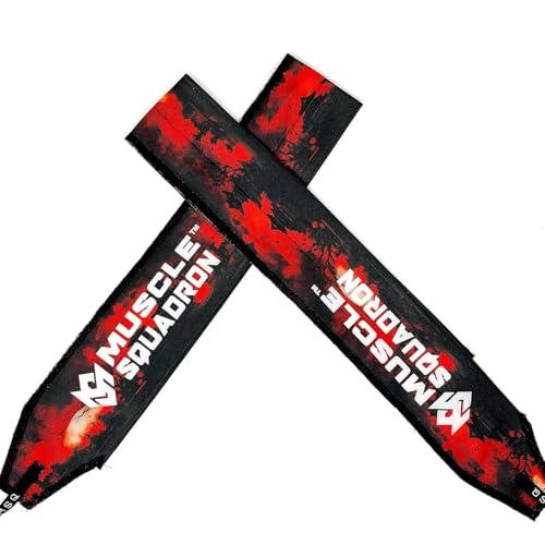 Image of Wrist Wraps for Calisthenics & Weightlifting - Heavy Duty Wrist Support & Stability (Crimson Wave)