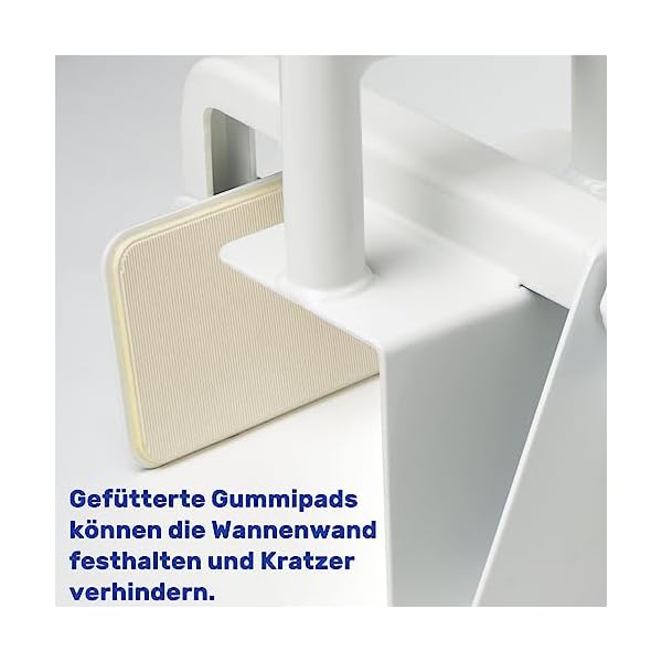 EasyVibe badewannen einstiegshilfe für senioren, Einstiegshilfe für die Badewanne, badewannenhaltegriffe Badewannengriff mit verstellbarer Breite, belastbar mit bis zu 136 kg – Bild 4