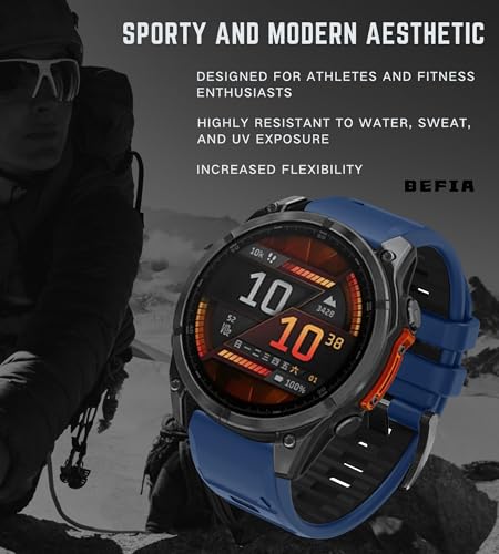 Image of 22mm Watch Band for Garmin fenix 8 47mm 5 6 fenix 7 sapphire solar band Quick Fit 22 Watch Bands for Garmin Watch Forerunner 965 955 epix gen 2 47mm Strap Comfort for Men Women