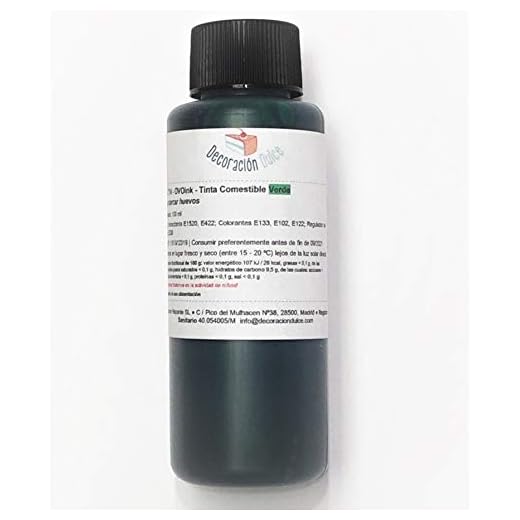 Botella DE OVOINK DE 100ML - Tinta ALIMENTARIA para MARCAR Huevos. (Verde)