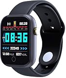 Smart Watch Fitness Tracker 1.3 in HD Screen with Heart Rate Monitor Blood Oxygen Meter Sleep Step Tracking Customize Dial IP68 Waterproof Smartwatch Compatible with iOS Android Apple for Men Women