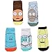 Rick and Morty Faces 5-pack No-show Adult Socks