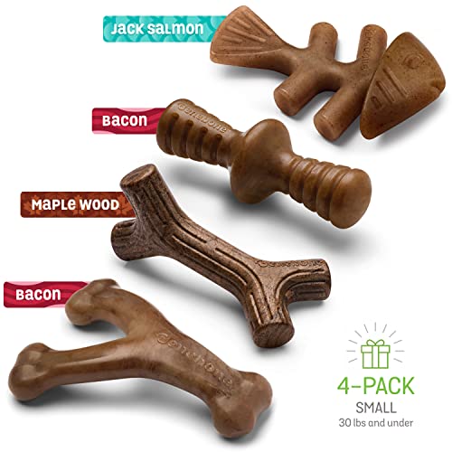 Benebone Small Holiday 4-Pack Dog Chew Toys for Aggressive Chewers, Made in USA, 60lbs and Under - Image 4