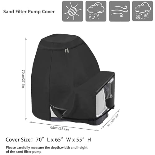 Bâche de filtre à sable pour piscine avec protection UV - 7