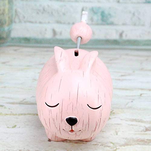 Mignon Creative Simple Résine Rose Lapin Statue : Tirelire et Artisanat