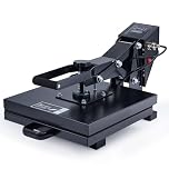 CREWORKS 38x38cm Heat Press Machine for T Shirt, 15"x15" Heat Press with Digital Control Dual Heating Tubes, Multipurpose Heat Transfer Machine for Pillows Mouse Pads Tote Bags