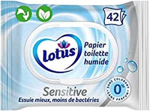 Lotus Sensitive Wet Toilet Paper - Colourant and Fragrance Free - 100% Natural FSC Fibres - 42 Sheets (Pack of 1) image 3