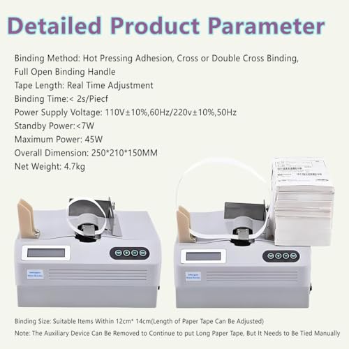 Rilegatrice per banconote con funzione di conteggio e schermo LCD per raggruppamento e impacchettamento efficienti, design compatto