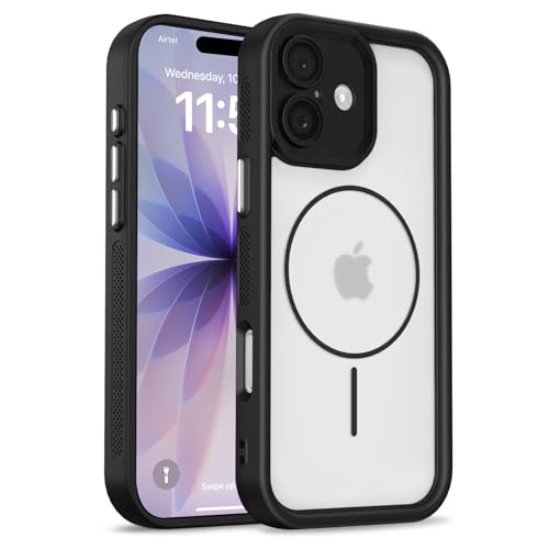 Image of Enflamo Back Cover Case for iPhone 17 Polycarbonate Matte | Ultra Hybrid | Lens Protection & Raised Edges (Black)