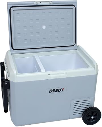 Desdy 50 Liter Wheeled Compressor Auto Refrigerator (Double Compartment, Double Control) [Energy Class A]
