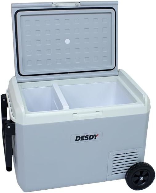 Desdy 50 Liter Wheeled Compressor Auto Refrigerator (Double Compartment, Double Control) [Energy Class A]