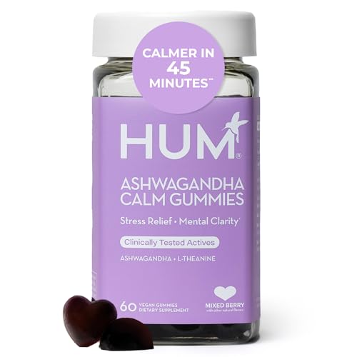 HUM HUM Calm Ashwagandha Gummies with L-Theanine, Mixed Berry, 60 Count sold by HUM Nutrition - Amazon Seller - US