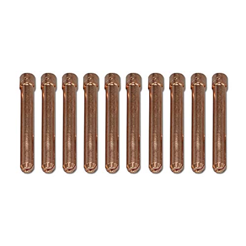 Image of RIVERWELD TIG Torch Collets 10N22 .040 inch & 1.0mm Consumables 10pcs | for QQ300 PTA DB SR WP 17 18 26 TIG Welding Torches Accessories