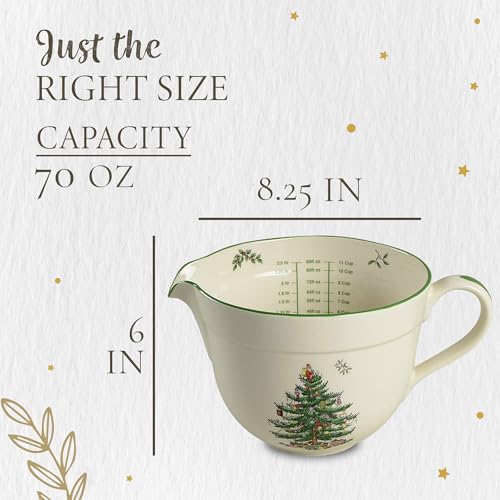 Jarra Christmas Tree Spode de Porcelana 2.1 quart miniatura 7