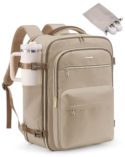 LOVEVOOK Carry On Travel Backpack for Women, Airline Approved Personal Item Bag with 17