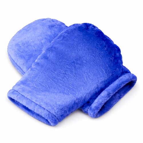Herbal Concepts Comfort Mitts Hot and Cold Aromatherapy Gloves with 12 Herbs for Arthritis, Trigger Finger,Carpal Tunnel, Slate Blue