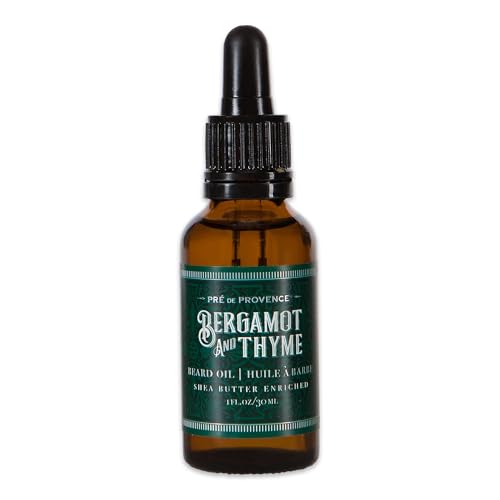 Image of Pre de Provence Bergamot & Thyme Beard Oil, Shea Butter Enriched, 30 ML