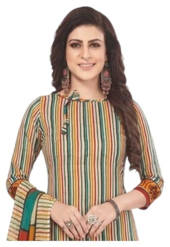 Image of Priyashi Women Unstiched Crepe dress materials | Crepe Salwar Suit for women with dupatta | suit material for women unstitched
