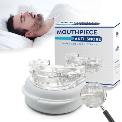 NUMAD Mouthguard Anti Ronflement, Anti Bruxisme, Solution Ronflement Buccaux, Réglable Portable, Boîtier de Rangement, Aide au Sommeil Nocturne pour Adultes, Transparent/Clear