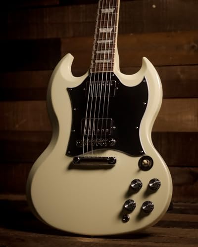 Gibson SG Standard Classic White – Guitare Électrique Double Coupe - Les Beatles, Paul McCartney, John Lennon, RIngo Starr, George Harrison Gibson SG Standard Classic White - Guitare Électrique Double Coupe – Image 6
