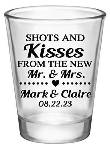 Personalized wedding shot glasses - 1.75oz