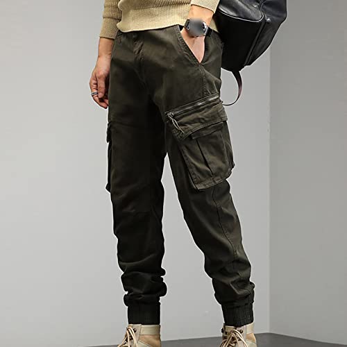 JEShifangjiusu Mens Loose Joggers Cargo Pants Lightweight Fashion Pants Sweatpants Casual Chino Long Trousers Pockets2