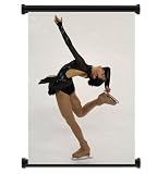 Kim Yu-Na Gold Medalist Figure Skater Fabric Wall Scroll Poster (16'x21') Inches