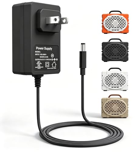 Charger for turtlebox gen 3 & gen 2: Loud! Outdoor Portable Bluetooth 5.0 Speaker Power Cord Replacement for Turtle Box Speaker Charger