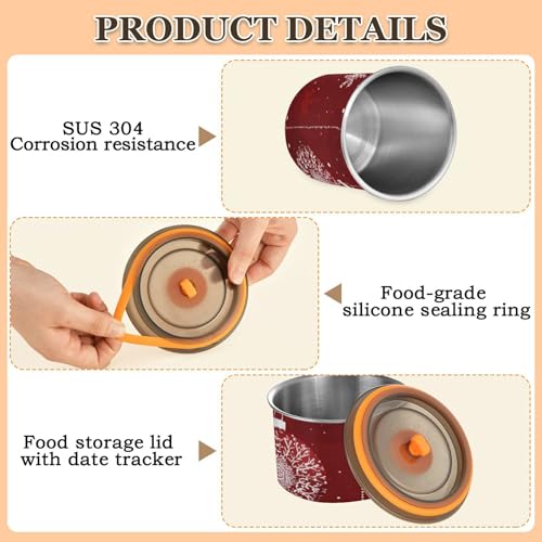 Contenedor para café hermético acero inoxidable 500 ml miniatura 5