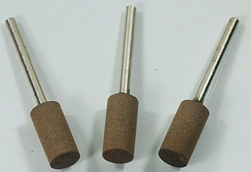 Driak 100pics 20 * 5MM Glass Metal Jewelry Cow Leather Polishing Tool Cylindrical Grinding Head