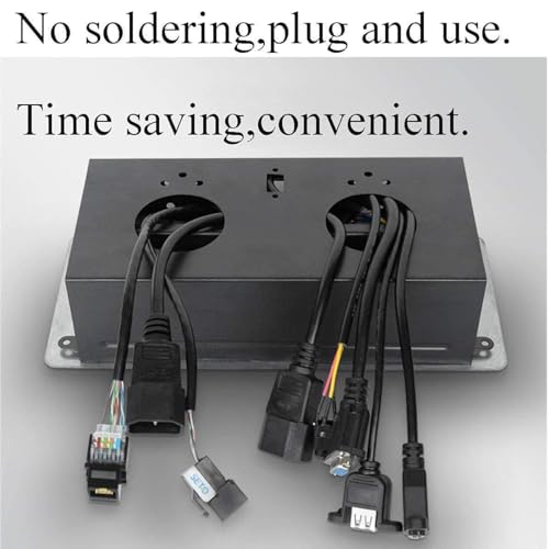 Farraige® Hydraulic 10 Module Conference Table Connectivity and Data Box Pop Up Box/Cable Cubby with HDMI, VGA, Audio, LAN and Power Ports (Silver) - Image 3