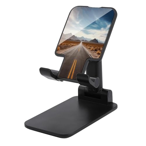 Support de téléphone portable pliable pour bureau réglable avec motif paysage du désert