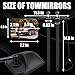 yucenbra 2PCS Tow Mirrors Extensions,Universal Towing Mirror Extenders Clip-on Tow, 360°Adjustable Convex Rearview,Side Mirror Extenders For Car, For Towing Truck, Trailer, Rv, Suv