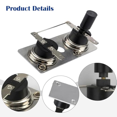 Image of RV Water Heater Switch 232306 Water Heater Parts Thermostat Parts Replace for Su-burban SW Series, 120V Limit T-Stat Switch